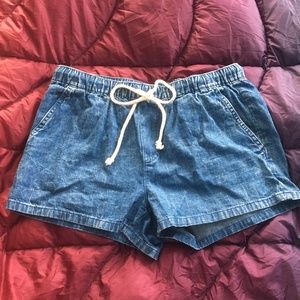 Aerie Jean Drawstring Shorts